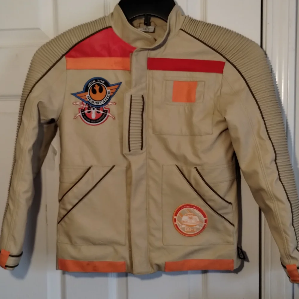 Disney Store Star Wars Youth Faux Leather Finn Pilot Jacket (A1)